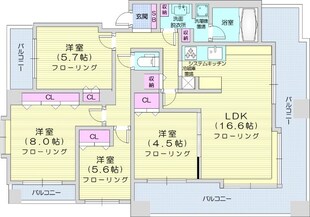 リバービュー山鼻の物件間取画像